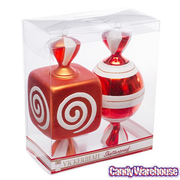 Orange Large Candy Ornaments - 8 Inch: 2-Piece Box - Candy Warehouse