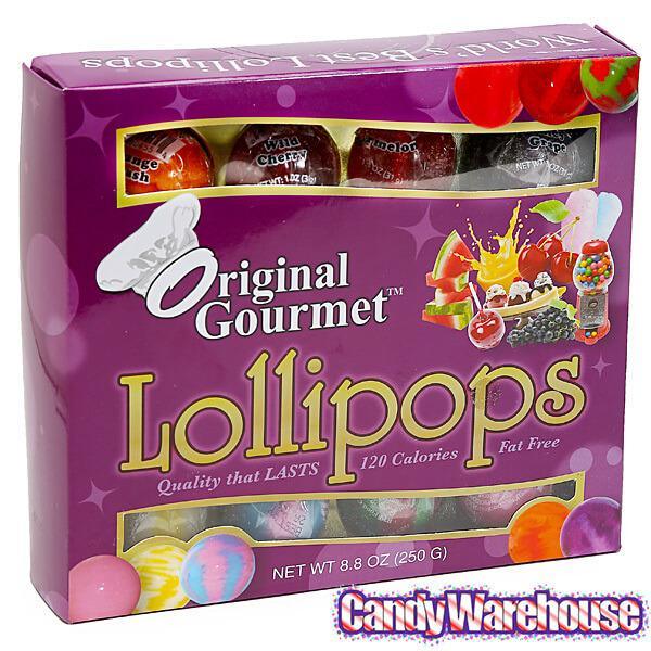 Original Gourmet Ball Lollipops: 8-Piece Gift Box - Candy Warehouse