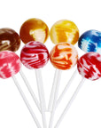 Original Gourmet Cream Swirl Ball Lollipops: 8-Piece Gift Box