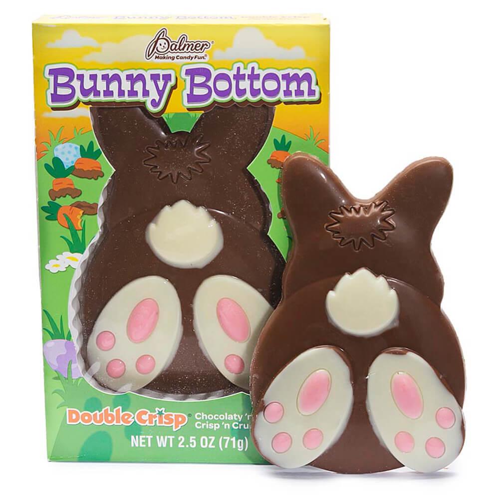 Palmer Bunny Bottom Double Crisp Chocolate Easter Candy Boxes: 24-Piece Case - Candy Warehouse