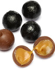 Palmer Foiled Caramel Filled Chocolate Candy Balls - Black: 5LB Bag