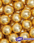 Palmer Foiled Caramel Filled Chocolate Candy Balls - Gold: 5LB Bag - Candy Warehouse