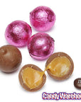 Palmer Foiled Caramel Filled Chocolate Candy Balls - Hot Pink: 5LB Bag - Candy Warehouse