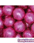 Palmer Foiled Caramel Filled Chocolate Candy Balls - Hot Pink: 5LB Bag - Candy Warehouse