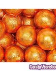 Palmer Foiled Caramel Filled Chocolate Candy Balls - Orange: 5LB Bag - Candy Warehouse