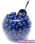 Palmer Foiled Caramel Filled Chocolate Candy Balls - Royal Blue: 5LB Bag - Candy Warehouse