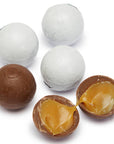 Palmer Foiled Caramel Filled Chocolate Candy Balls - White: 5LB Bag - Candy Warehouse