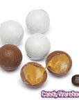 Palmer Foiled Caramel Filled Chocolate Candy Balls - White: 5LB Bag - Candy Warehouse