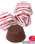 Palmer Foiled Chocolate Candy Cane Cups: 4LB Bag