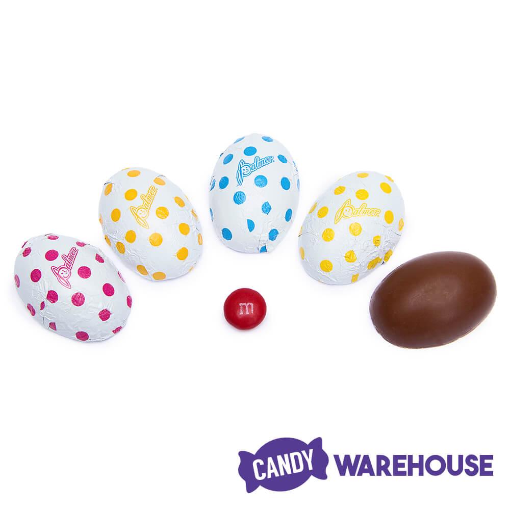 Palmer Foiled Chocolate Polka Dot Easter Eggs: 4LB Bag - Candy Warehouse