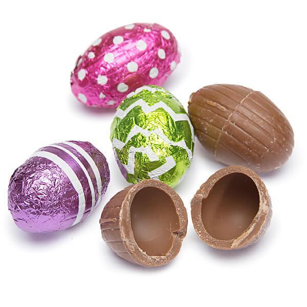 Palmer Foiled Hollow Chocolate Easter Eggs: 4LB Bag - Candy Warehouse