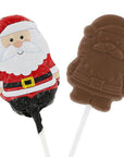 Palmer Foiled Milk Chocolate Santa Pops: 18-Piece Box