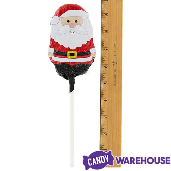 Palmer Foiled Milk Chocolate Santa Pops: 18-Piece Box - Candy Warehouse