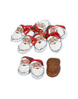 Palmer Foiled Milk Chocolate Santas with Caramel Filling: 4LB Bag