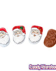 Palmer Foiled Milk Chocolate Santas with Caramel Filling: 4LB Bag