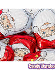 Palmer Foiled Milk Chocolate Santas with Caramel Filling: 4LB Bag