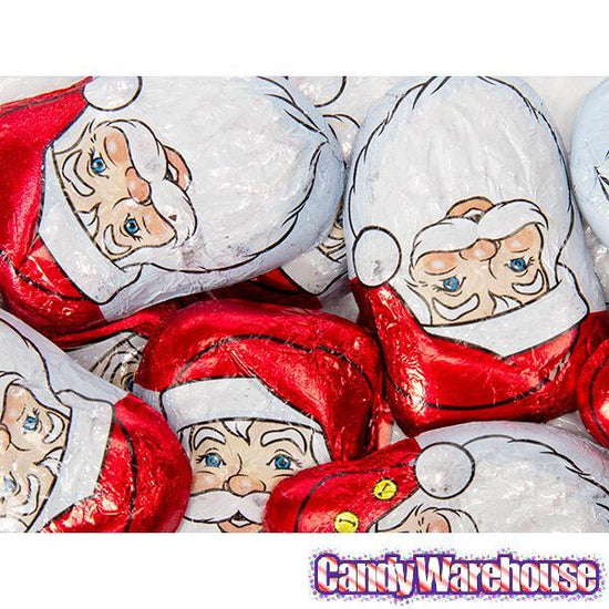 Palmer Foiled Milk Chocolate Santas with Caramel Filling: 4LB Bag ...