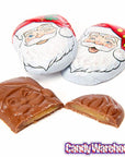 Palmer Foiled Milk Chocolate Santas with Caramel Filling: 4LB Bag