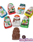 Palmer Foiled Mini Chocolate Santas and Snowmen: 4LB Bag - Candy Warehouse