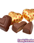 Palmer Gold Foiled Peanut Butter Filled Milk Chocolate Hearts: 4LB Bag - Candy Warehouse