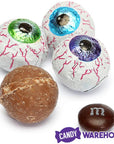 Palmer Googly Eyes Foiled Double Crisp Chocolate Eyeballs: 2LB Bag - Candy Warehouse