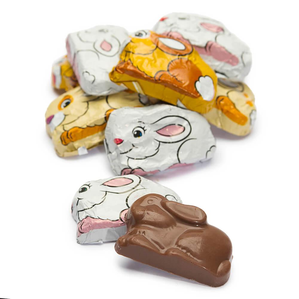 Palmer Hoppy Bunnies Foiled Milk Chocolate Easter Candy: 4LB Bag - Candy Warehouse