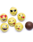 Palmer Love Xpressions Valentine Emojis Foiled Chocolate Balls: 15-Ounce Bag - Candy Warehouse