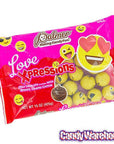 Palmer Love Xpressions Valentine Emojis Foiled Chocolate Balls: 15-Ounce Bag - Candy Warehouse