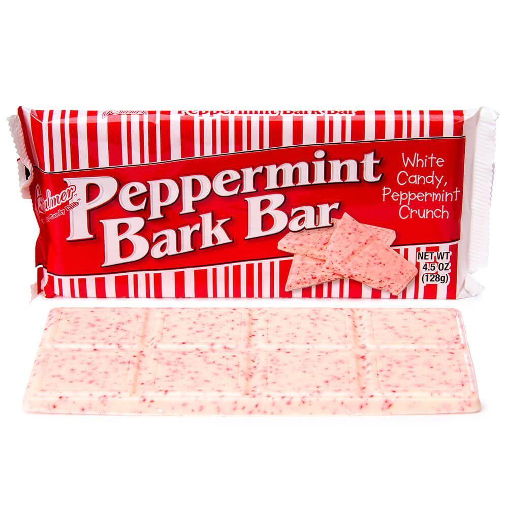 Palmer Peppermint Bark 4.5-Ounce Candy Bars: 18-Piece Box - Candy Warehouse