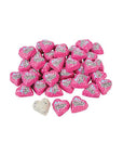 Palmer Pink Foiled Cookies 'n Cream Chocolate Hearts Candy: 4LB Bag