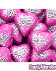 Palmer Pink Foiled Cookies 'n Cream Chocolate Hearts Candy: 4LB Bag