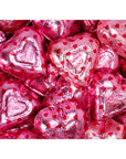 Palmer Pink Foiled Fudge Filled Chocolate Hearts: 4LB Bag - Candy Warehouse