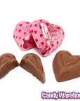 Palmer Pink Foiled Fudge Filled Chocolate Hearts: 4LB Bag - Candy Warehouse