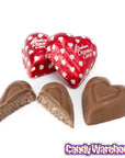 Palmer Red Foiled Double Crisp Chocolate Hearts: 4LB Bag