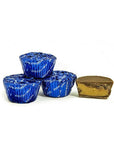 Palmer Royal Blue Foiled Peanut Butter Cups: 4LB Bag