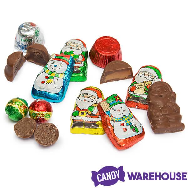 Palmer Santa&#39;s Merry Mix of Chocolate Candy: 2.75LB Bag - Candy Warehouse