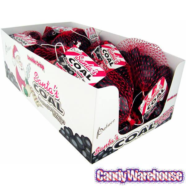 Palmer Santa's Sacks of Coal Foiled Chocolates: 18-Piece Box - Candy Warehouse