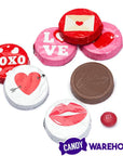 Palmer Valentine Foiled Chocolate Candy Rounds: 4LB Bag - Candy Warehouse