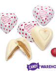 Palmer Valentine Foiled Peanut Butter Filled White Chocolate Hearts: 4LB Bag - Candy Warehouse