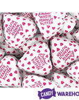 Palmer Valentine Foiled Peanut Butter Filled White Chocolate Hearts: 4LB Bag - Candy Warehouse