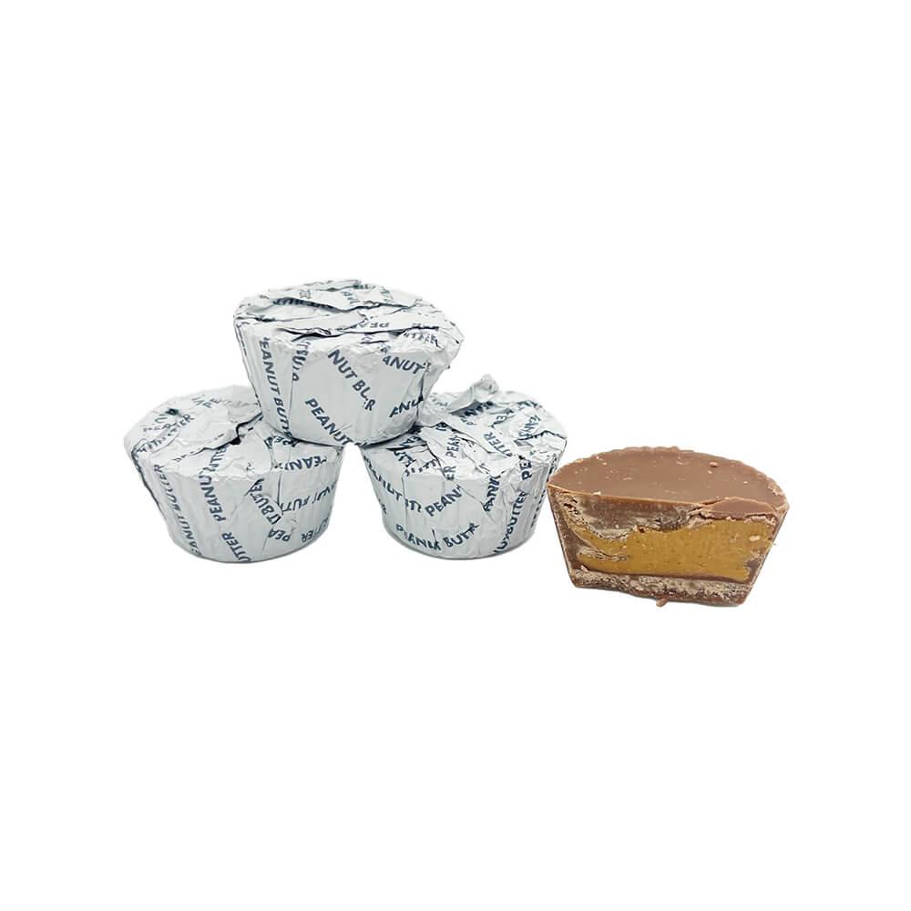 Palmer White Foiled Peanut Butter Cups: 4LB Bag - Candy Warehouse