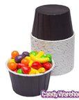 Paper 4-Ounce Candy Cups - Black: 25-Piece Pack