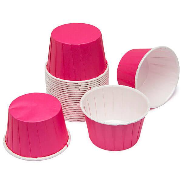 Paper 4-Ounce Candy Cups - Hot Pink: 25-Piece Pack