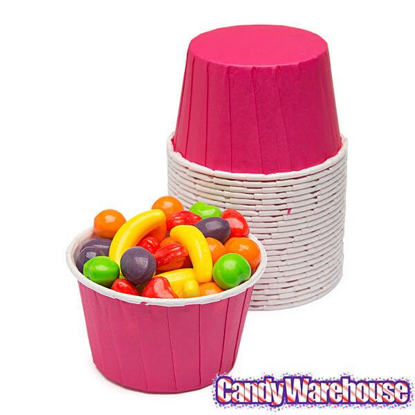 Paper 4-Ounce Candy Cups - Hot Pink: 25-Piece Pack