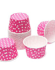 Paper 4-Ounce Candy Cups - Hot Pink Polka Dots: 25-Piece Pack