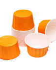 Paper 4-Ounce Candy Cups - Orange: 25-Piece Pack - Candy Warehouse