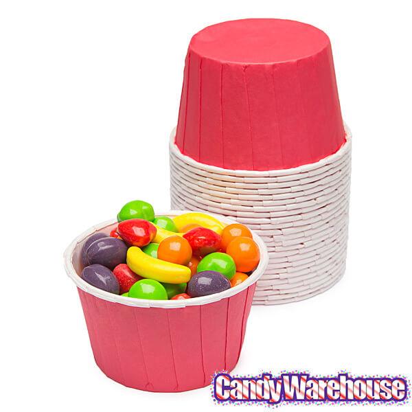 Paper 4-Ounce Candy Cups - Red: 25-Piece Pack