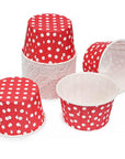 Paper 4-Ounce Candy Cups - Red Polka Dots: 25-Piece Pack