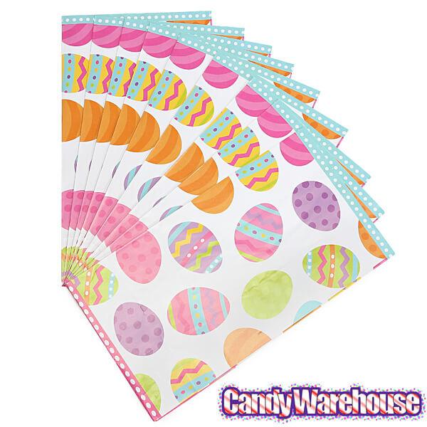 Paper Easter Egg Candy Treat Bags: 12-Piece Pack - Candy Warehouse