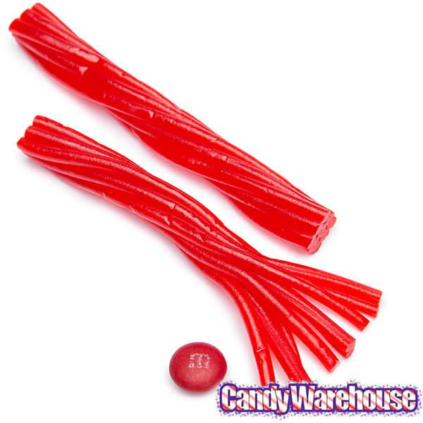 Party Twizzlers Cherry Pull-n-Peel Licorice Twists: 20-Piece Bag - Candy Warehouse